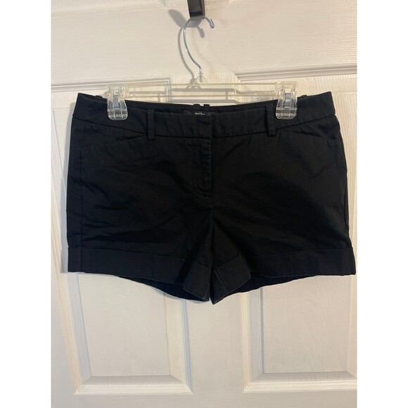 Mossimo Stretch Extensible Cuffed Shorts Black Size 10 - Picture 1 of 8